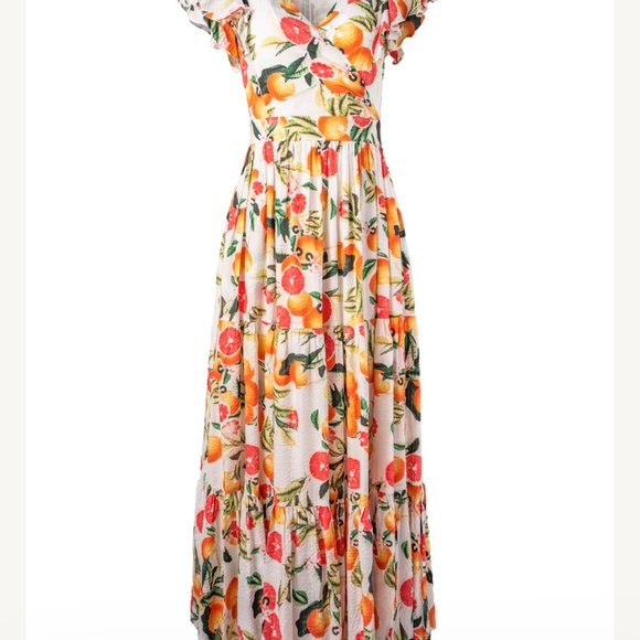 Citrus Summer Dress Plus Size - Picture 2 of 5